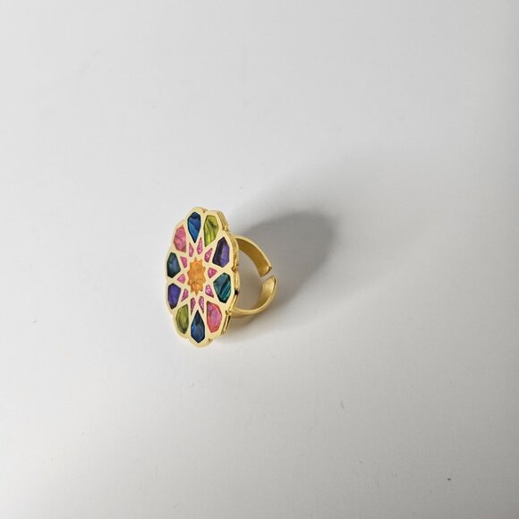 Geometric Shape Ring - Picture 2 of 4